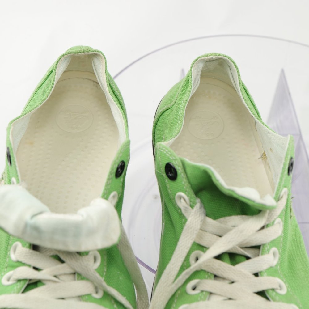 Crocs Hover Sneaker Canvas Rubber Lace-Up Women 10 Light Green Lightweight - Picture 10 of 12